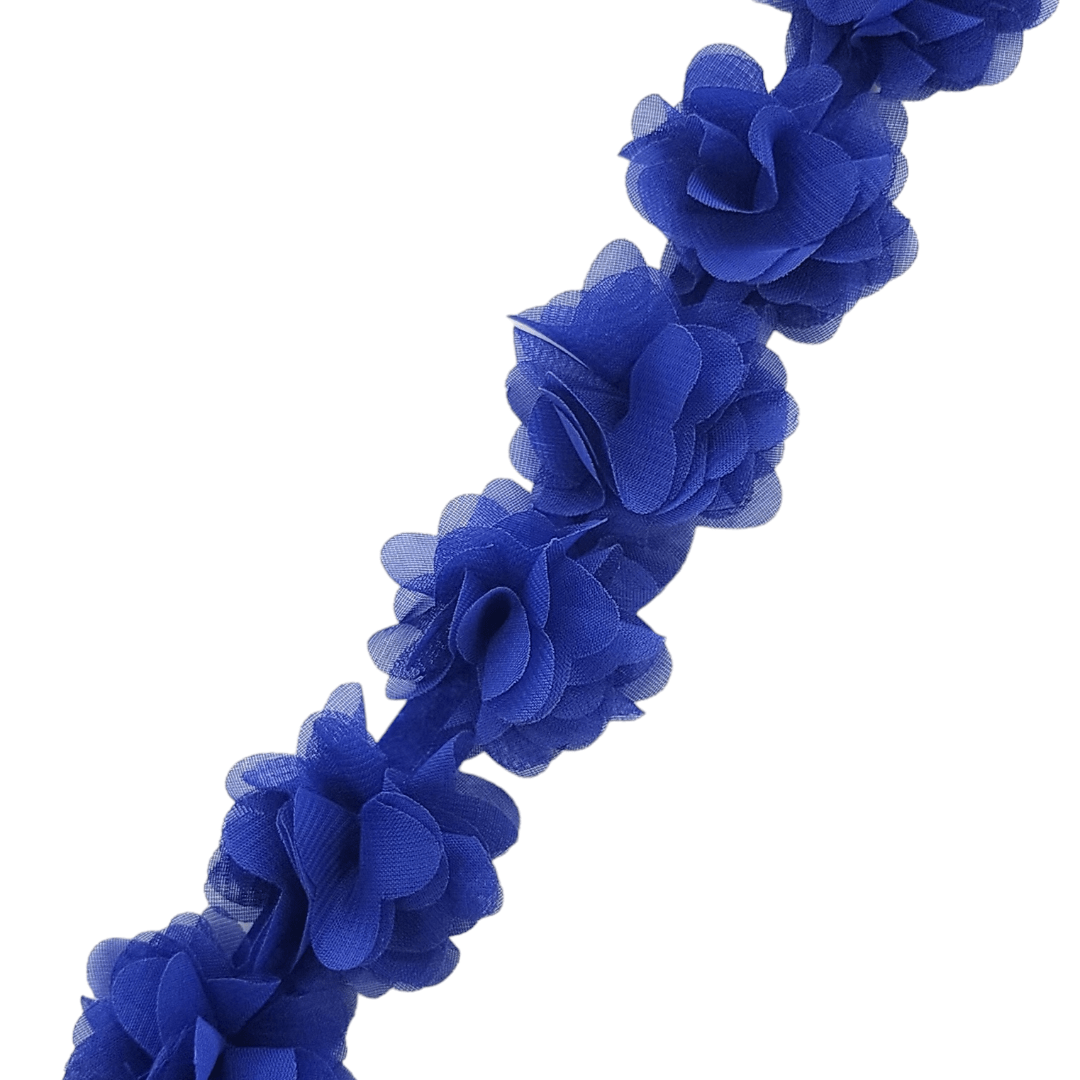 TRIMMINGS HABBY Royal 3D Floral Trimming FT25 (7670625370201)