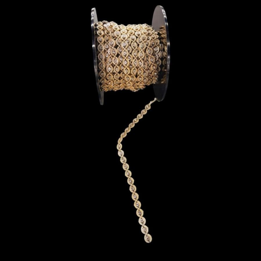 TRIMMINGS Habby Small Circle Plastic Diamond Trimmings (7880806203481)