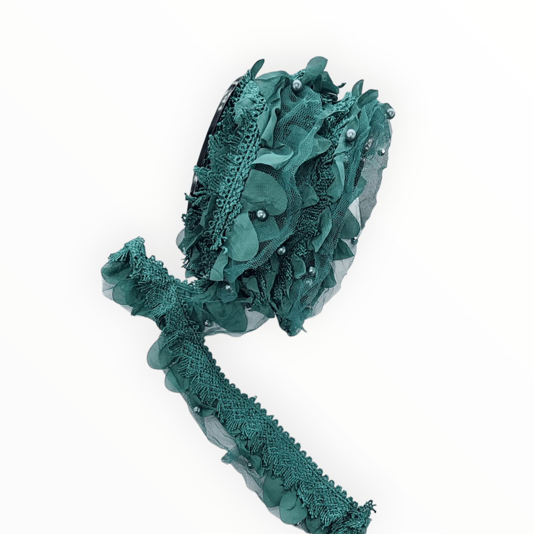 TRIMMINGS HABBY Teal Fancy Trimming 3129 (7665469980761)