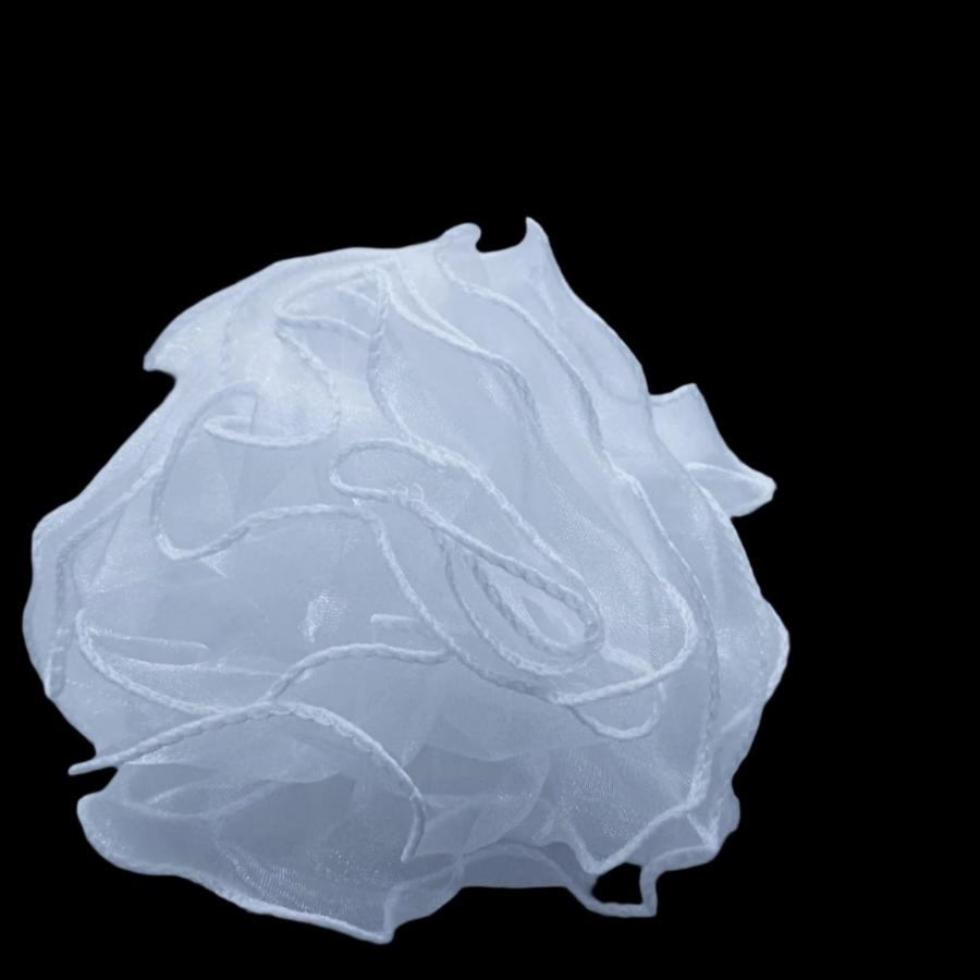 TRIMMINGS HABBY White 3D FlowerS 3DF-50