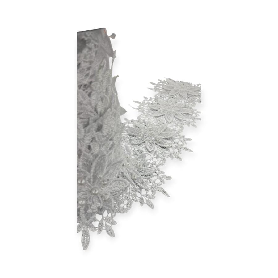 TRIMMINGS Habby White Fancy Trimmings 9.1m (7808430768217)