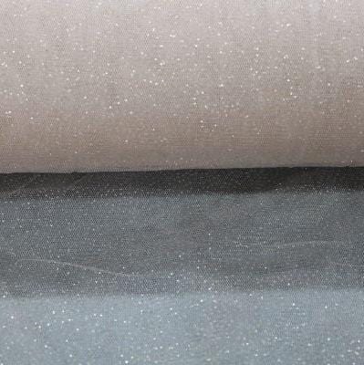 TULLE Dress Fabrics Nude Glitter Tulle Fabric 150cm (7697516494937)