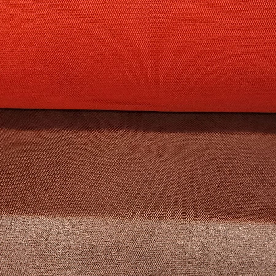 TULLE Dress Fabrics Orange Hard Tulle 150cm (7915562172505)