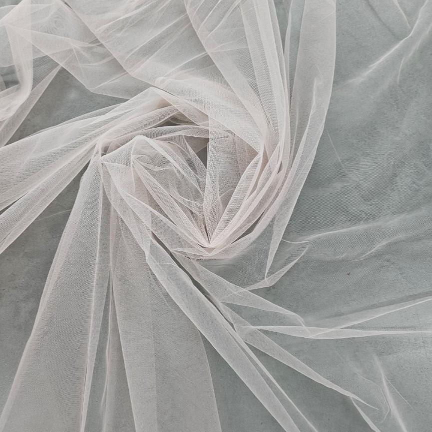 TULLE Dress Fabrics Pink Lilac 300cm Nylon Tulle Fabric 300 cm (4758862987353)