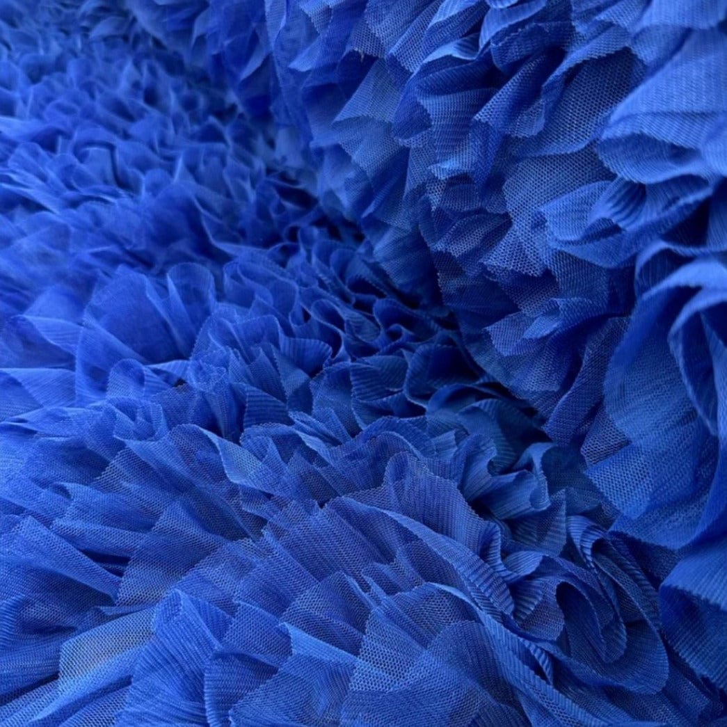 TULLE Dress Fabrics Ruffled Tulle Fabric 140cm (7287417372761)
