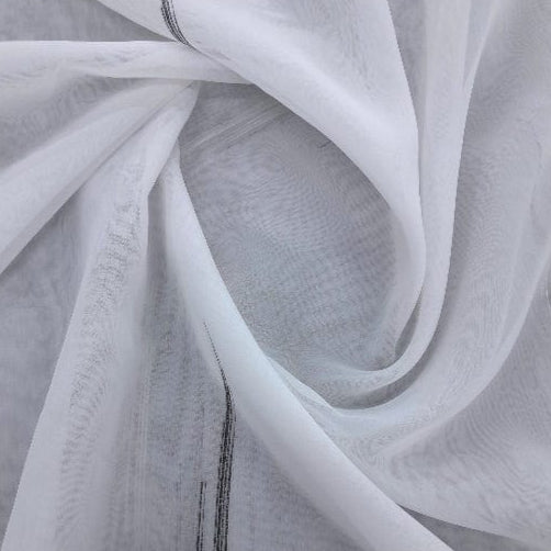 Turkish SHEER VOILE Black Verdi Fancy Voile 20700 Collection 300 cm