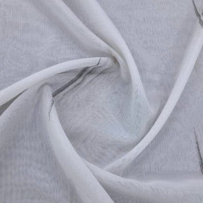 Turkish SHEER VOILE Brown Verdi Fancy Voile 20700 Collection 300 cm