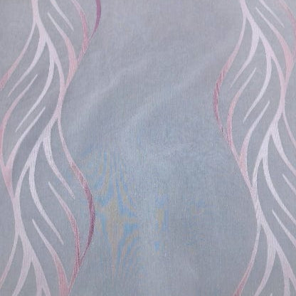 Turkish SHEER VOILE Verdi Fancy Voile Waves Pink 20666 Collection 300 cm