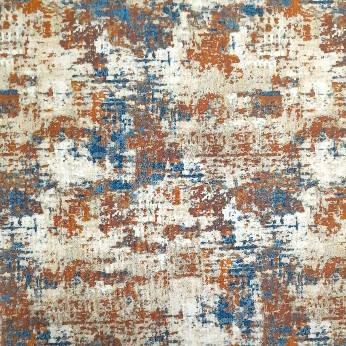 Turktex Upholstery Fabric Blue Printed Upholstery Fabric Velvet/Suede Amana 140 cm