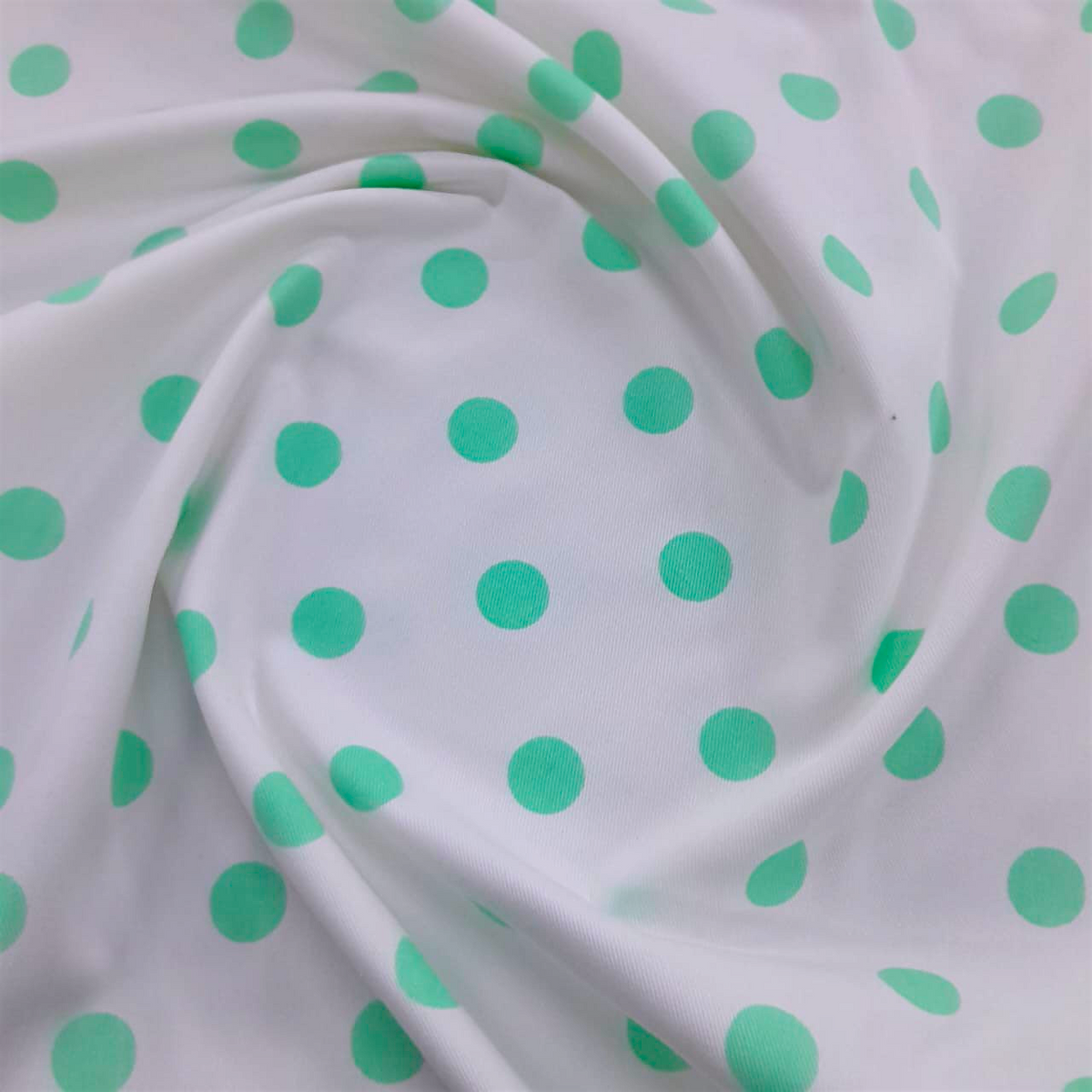 Fabric 100%Printed Cotton Canvas Polka Dots 140 cm.