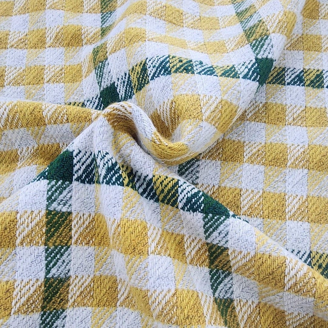 TWEED Dress Fabrics Mustard Tweed Fabric 150 cm (7664725852249)