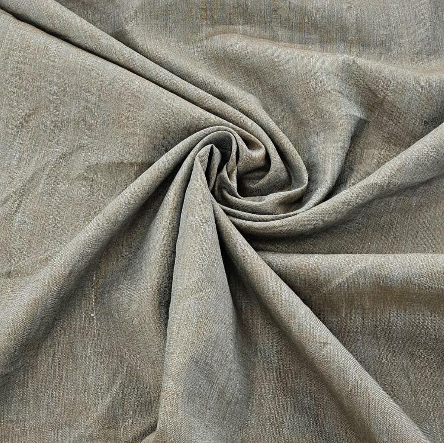 Two Tone Linen Dress Fabric Tan Two Tone Linen 150cm (7803591819353)