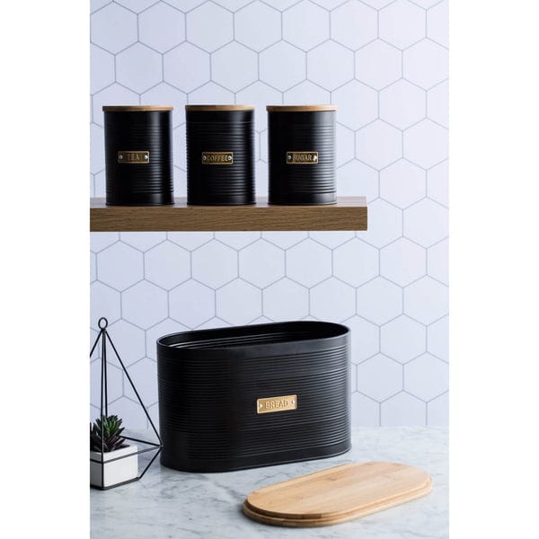 Typhoon CANISTER Typhoon Otto Black Living 6 Piece Kitchen Storage Set (7401225715801)