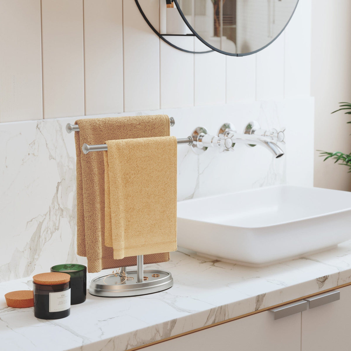 Umbra Bathroomware Umbra Palm Double Towel Tree UMB021019410 (7398673383513)