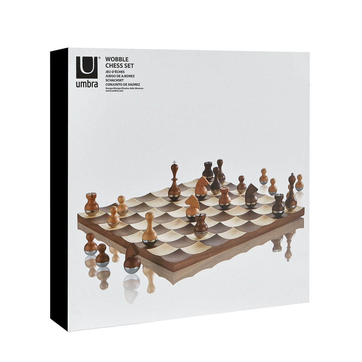 Umbra Chess Game Umbra Wobble Chess Set Walnut UMB377601656 (7398849183833)