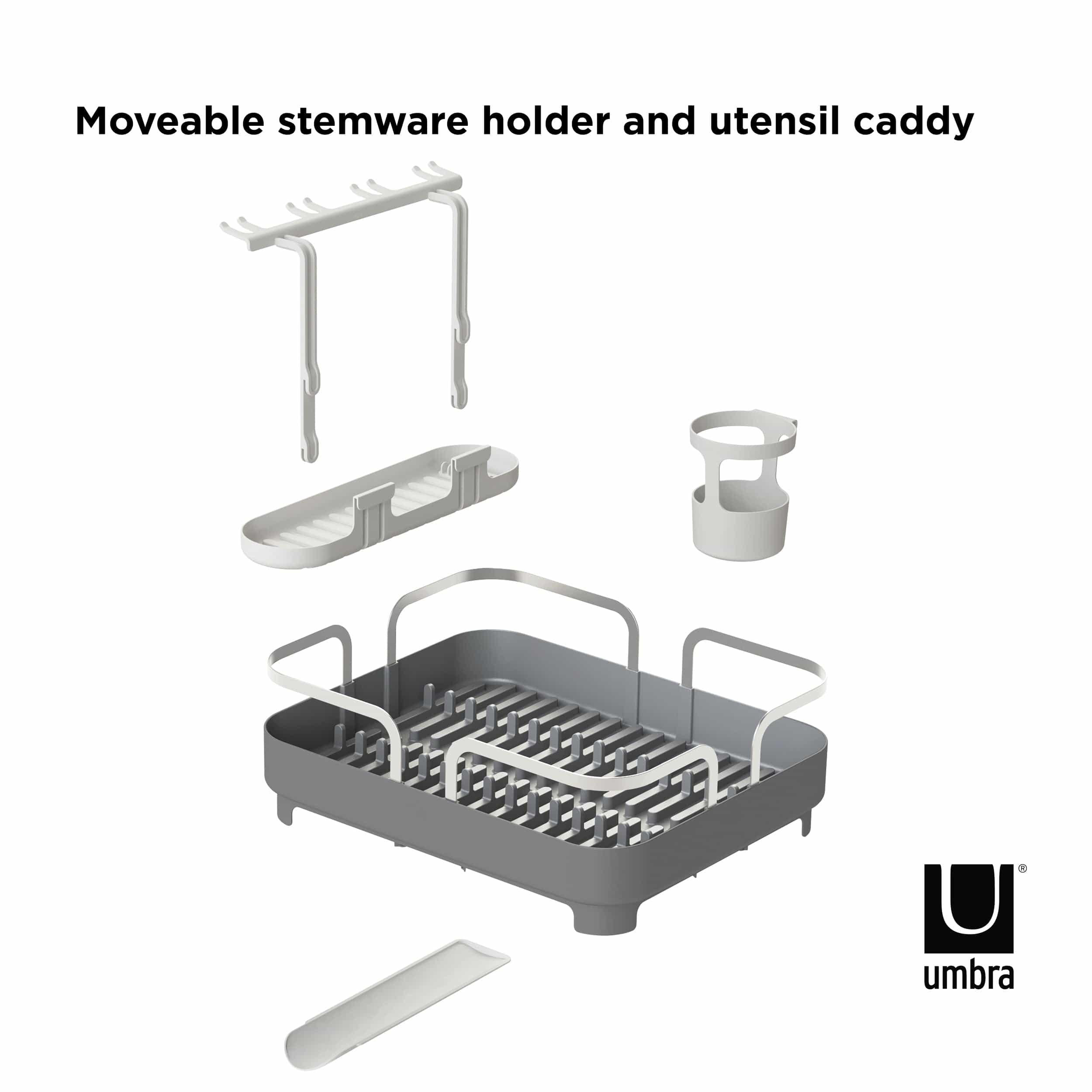 Umbra DISH RACK Umbra Holster Dish Rack Charcoal UMB1008163149 (7398864191577)