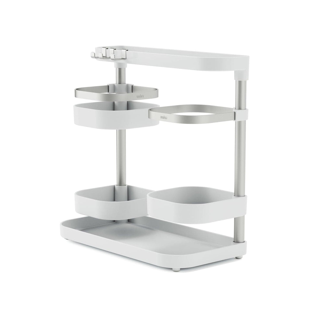 Umbra DISH RACK Umbra Holster Multi level Organiser White & Nickel UMB1017580670 (7399215956057)