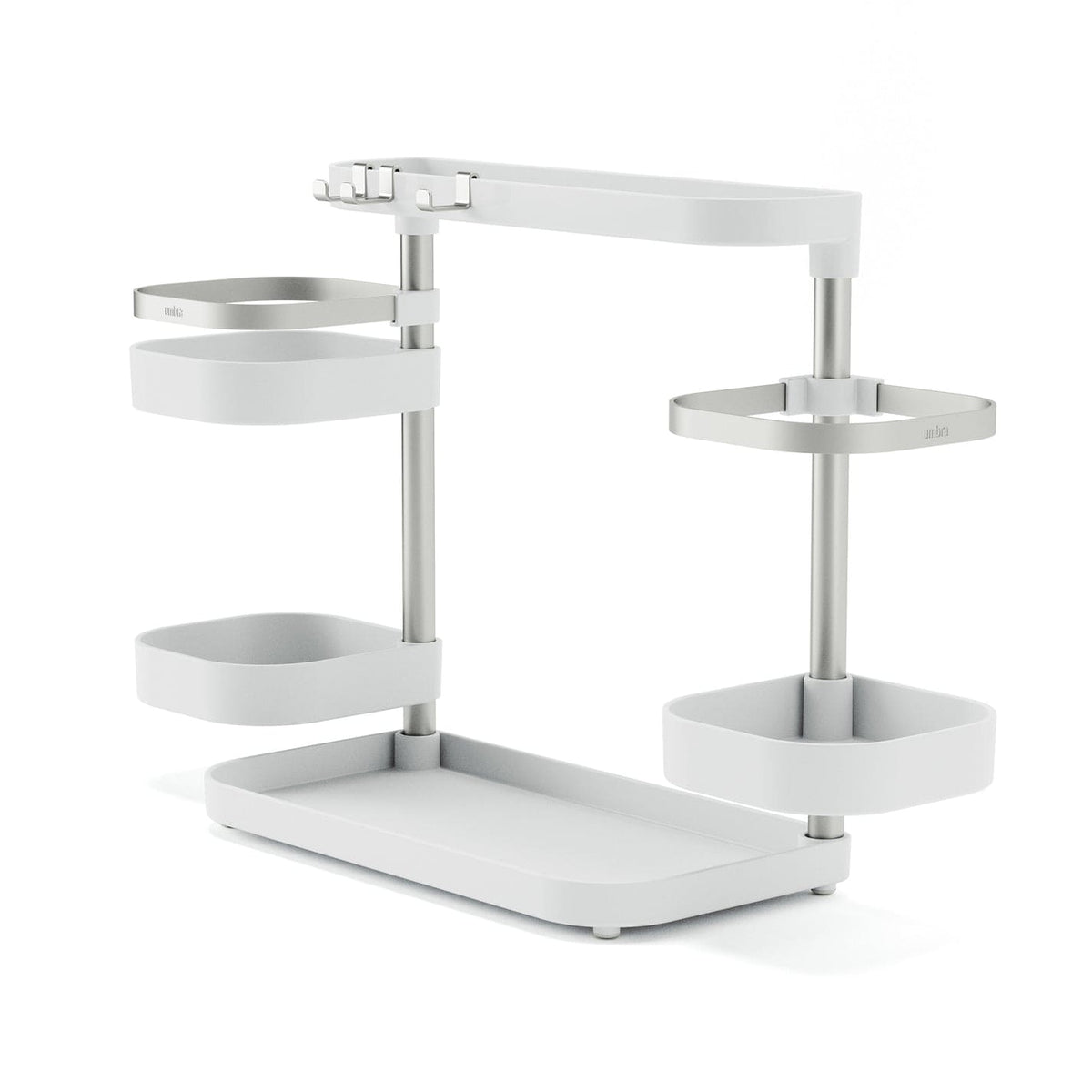 Umbra DISH RACK Umbra Holster Multi level Organiser White & Nickel UMB1017580670 (7399215956057)