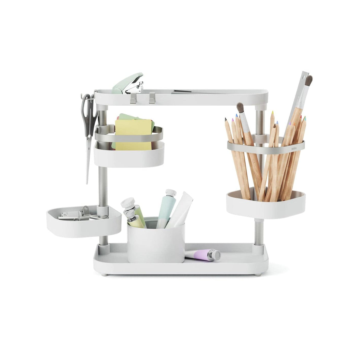 Umbra DISH RACK Umbra Holster Multi level Organiser White & Nickel UMB1017580670 (7399215956057)
