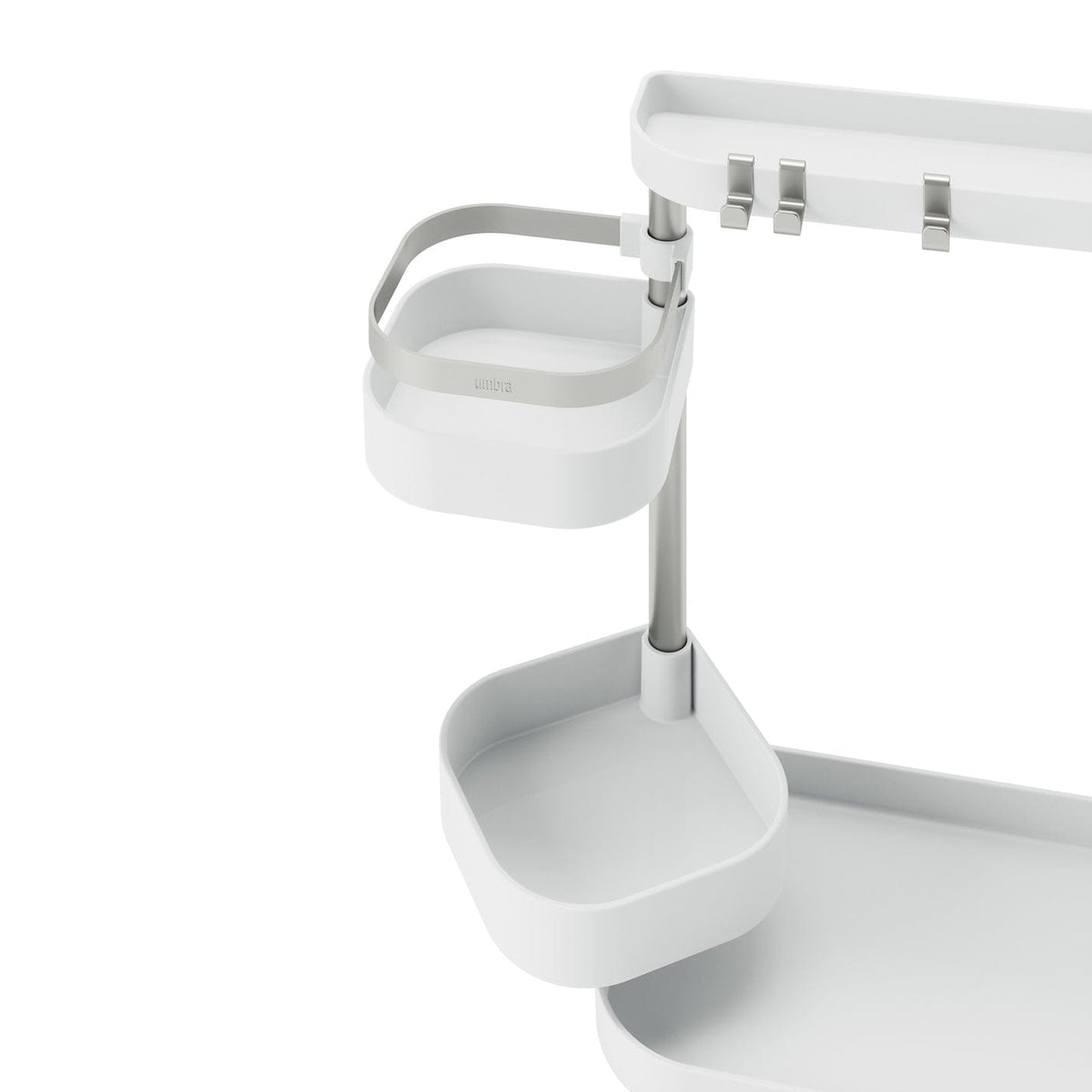 Umbra DISH RACK Umbra Holster Multi level Organiser White & Nickel UMB1017580670 (7399215956057)