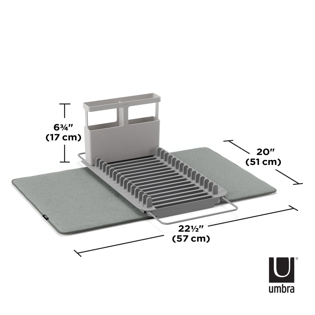 Umbra DISH RACK Umbra Udry Over The Sink Charcoal UMB1016883149 (7399199342681)