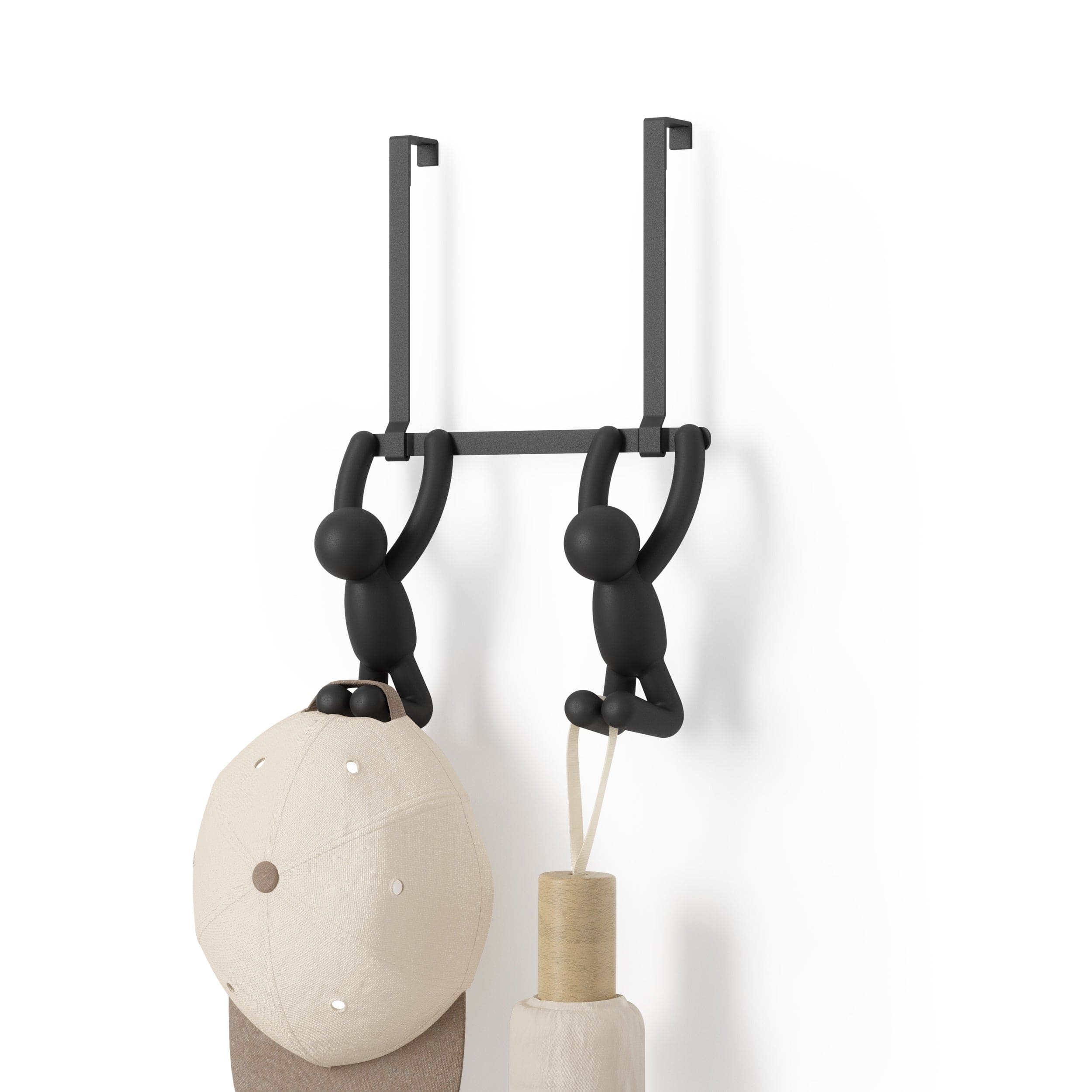 Umbra Flip Hook Umbra Buddy Hooks Double Over The Door Black UMB1004260040 (7398671679577)