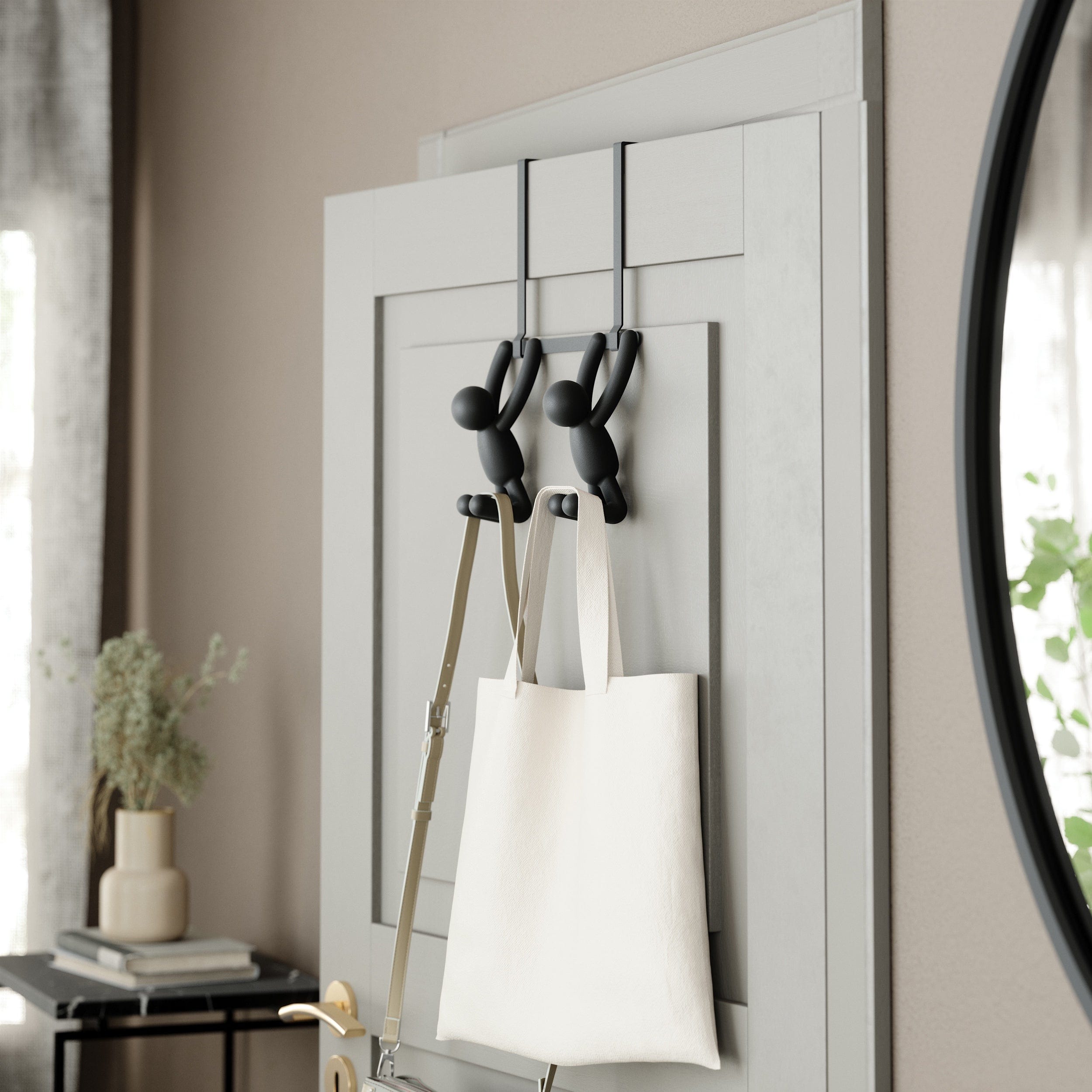 Umbra Flip Hook Umbra Buddy Hooks Double Over The Door Black UMB1004260040 (7398671679577)