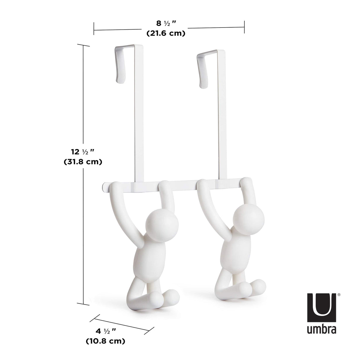 Umbra Flip Hook Umbra Buddy Hooks Double Over The Door White UMB1004260660 (7398672859225)