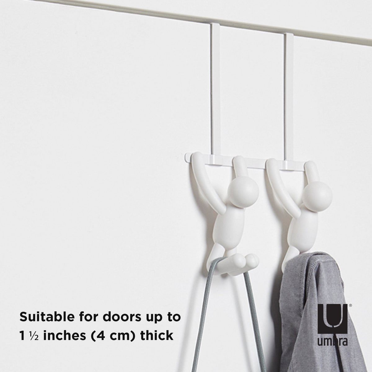 Umbra Flip Hook Umbra Buddy Hooks Double Over The Door White UMB1004260660 (7398672859225)