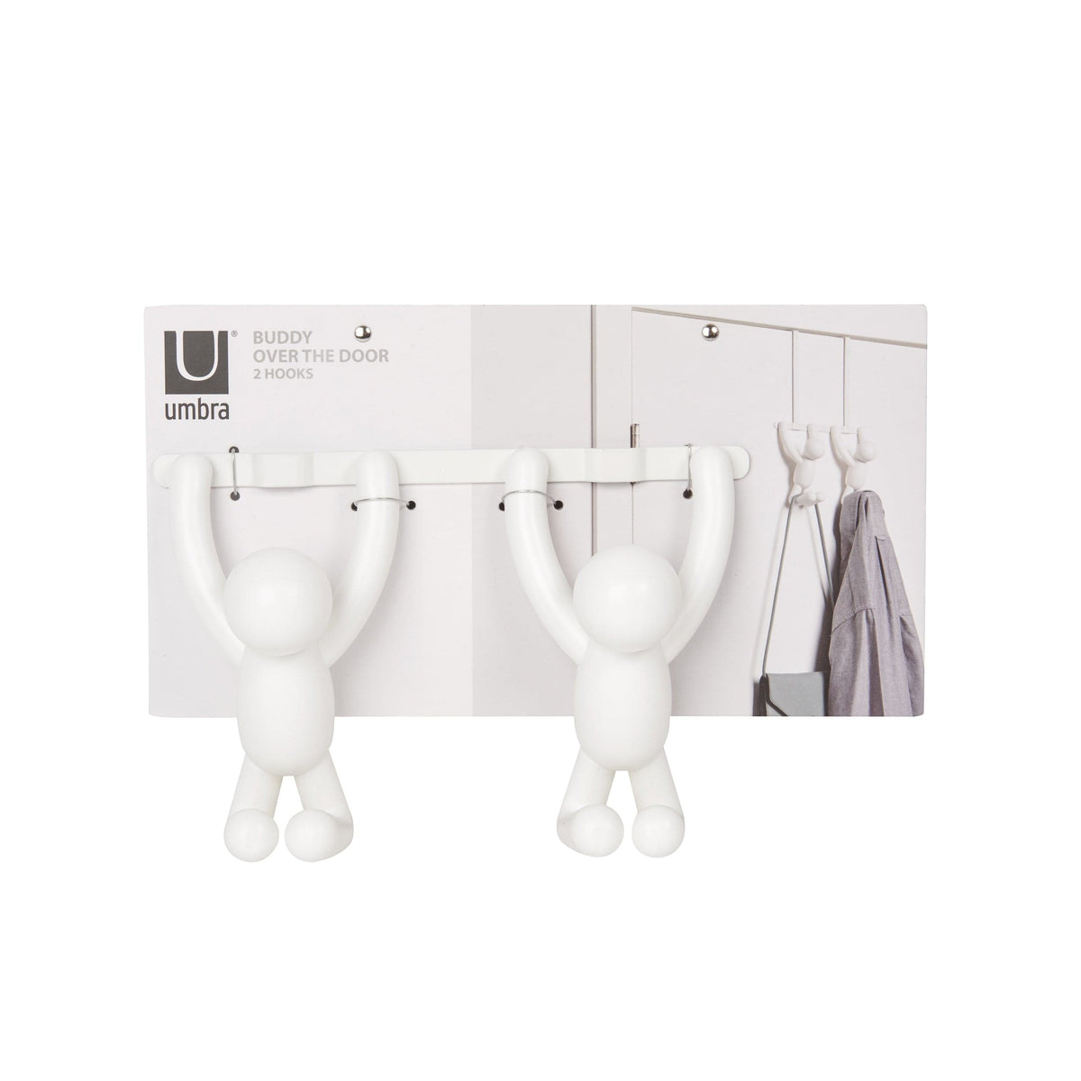 Umbra Flip Hook Umbra Buddy Hooks Double Over The Door White UMB1004260660 (7398672859225)
