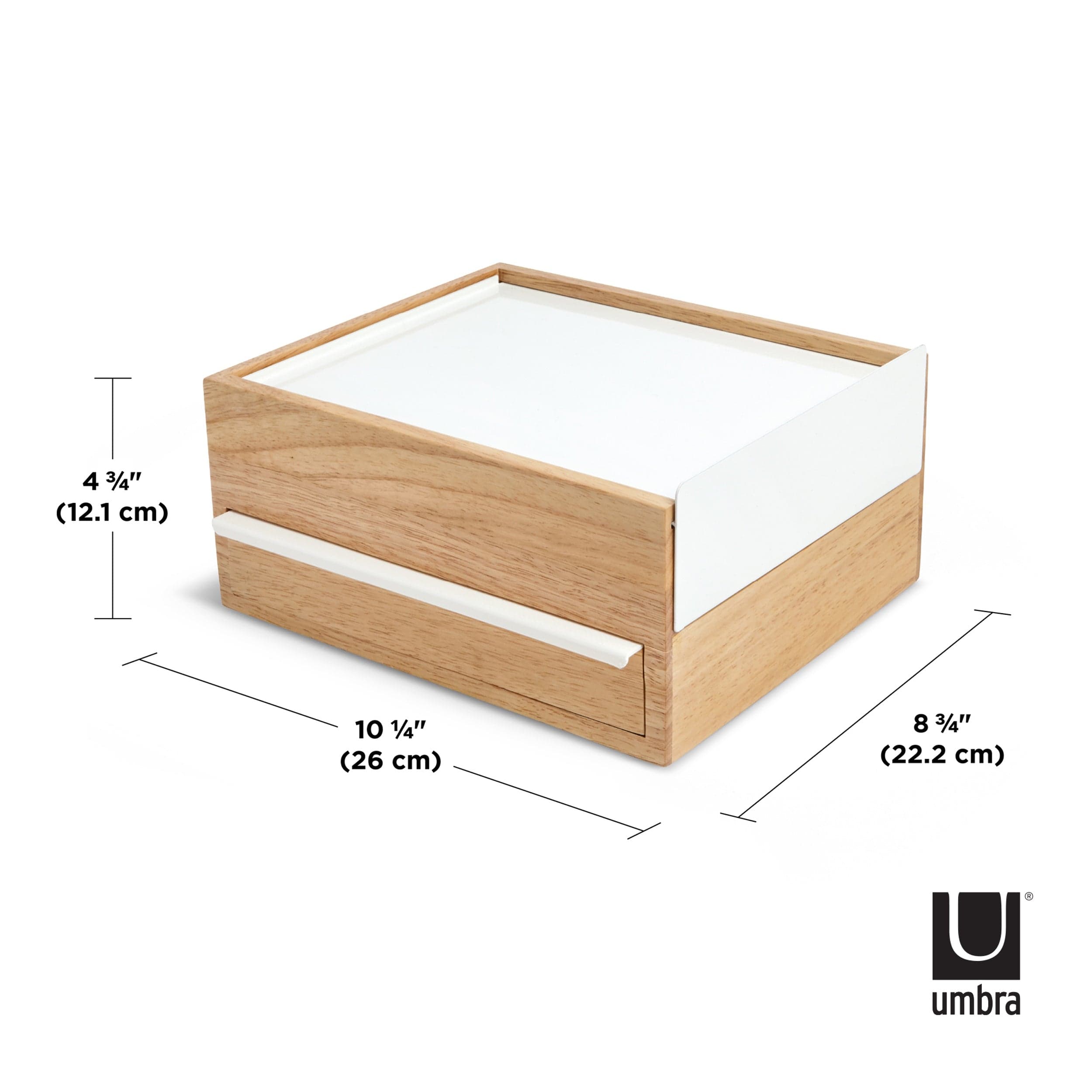 Umbra Flip Hook Umbra Stowit Jewelry Box White And Natural UMB290245668 (7398860980313)