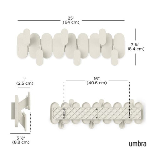 Umbra Flip Hook Umbra Tempo 6 Hook Sand UMB10229411313