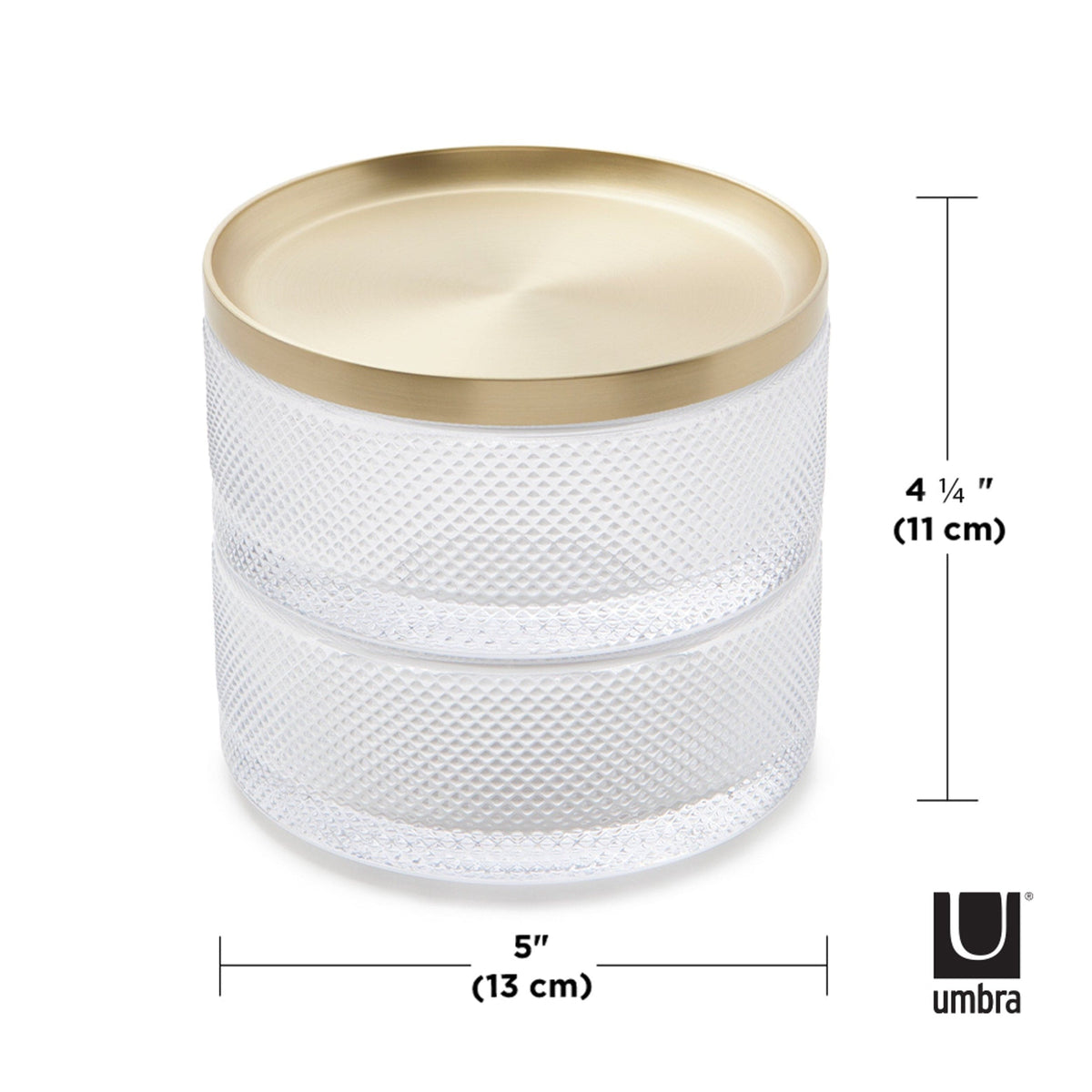 Umbra Flip Hook Umbra Tesora Glass Box Brass UMB1013238104 (7398859210841)