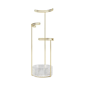 Umbra Flip Hook Umbra Tesora Jewel Stand Glass & Brass UMB1014862104 (7398857343065)