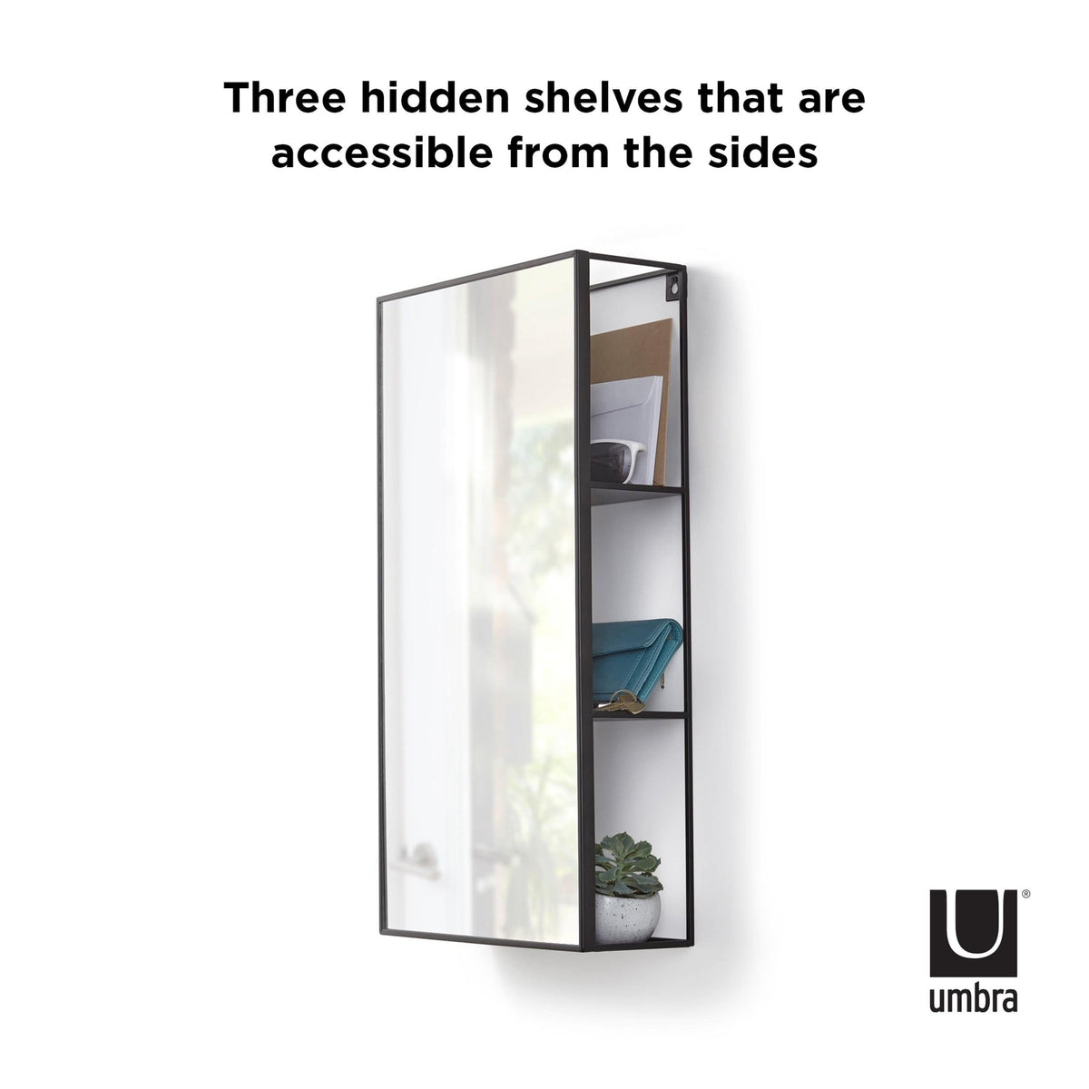 Umbra Mirror Umbra Cubiko Mirror Black UMB1009654040