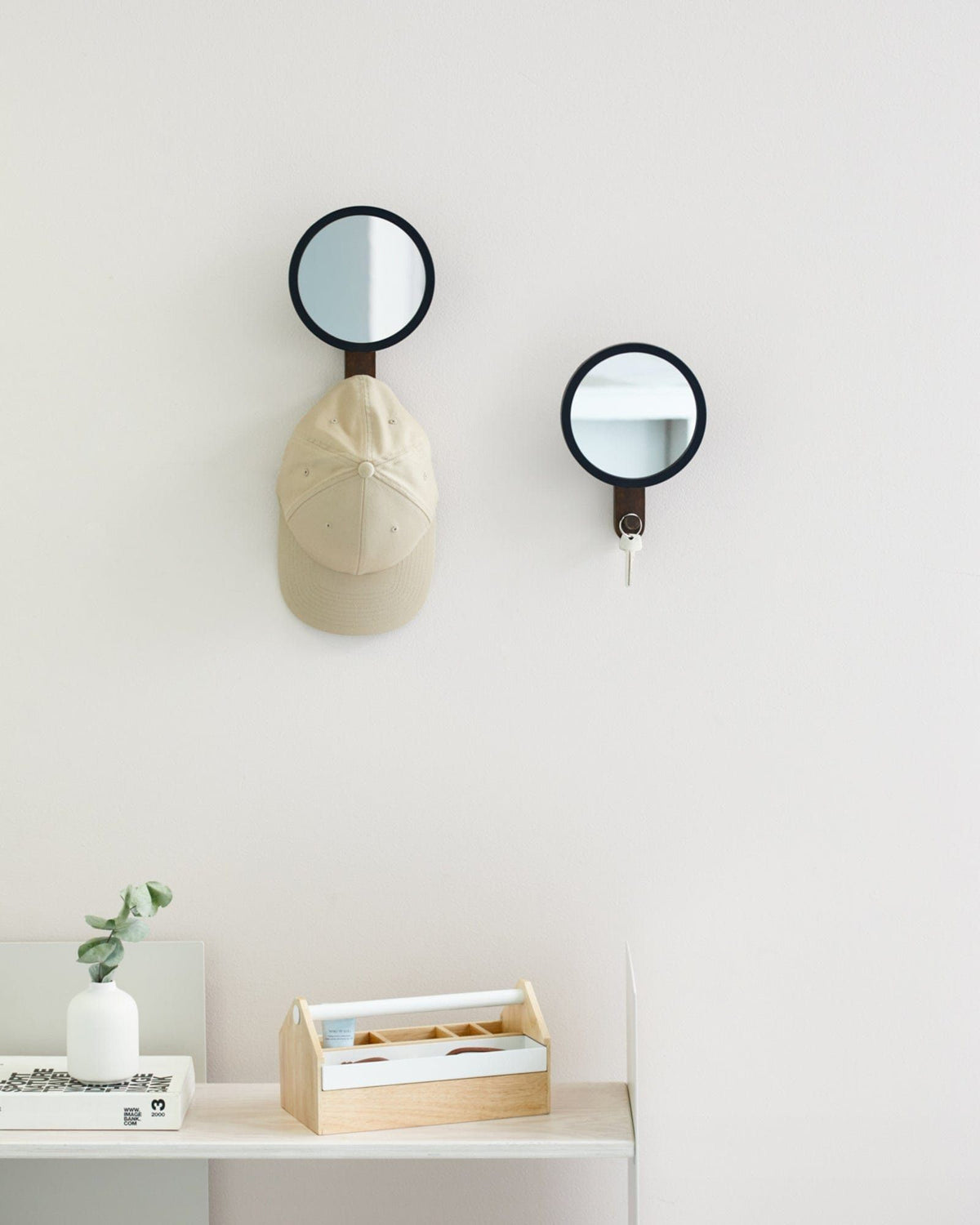 Umbra Mirror Umbra Hub Mirror Hook Single Black & Natural UMB318410045