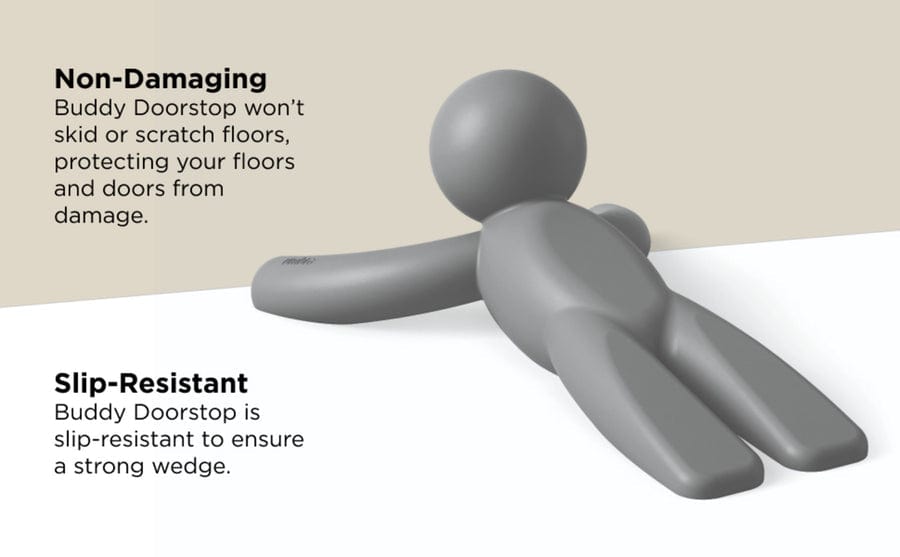 Umbra Paper Holder Umbra Buddy Doorstop Charcoal UMB1013258149 (7881166585945)