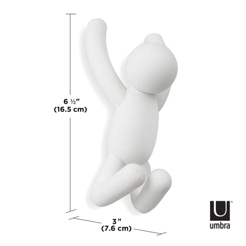 Umbra Paper Holder Umbra Buddy Hooks White Set of 3 UMB318165660