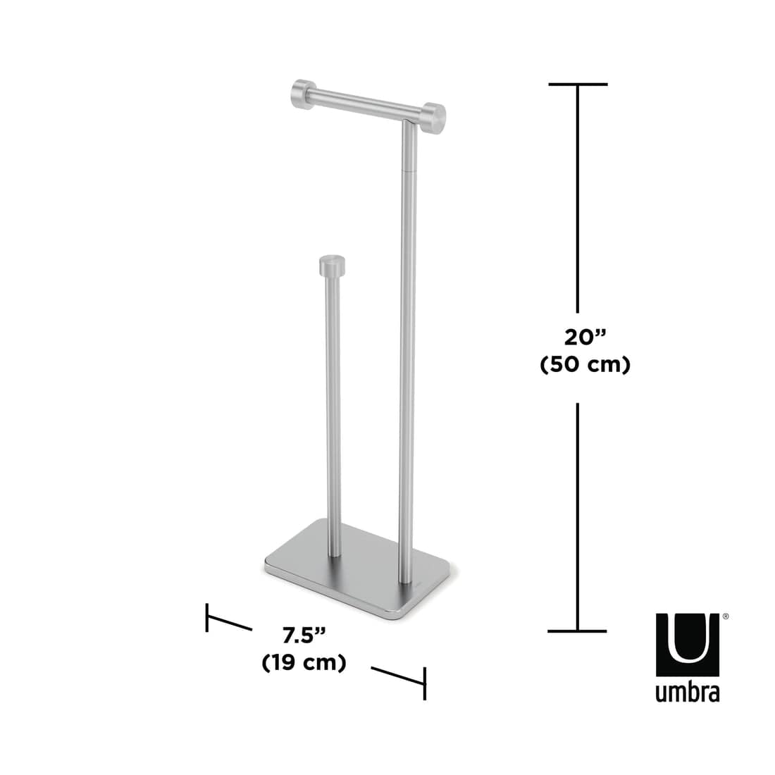 Umbra Paper Holder Umbra Cappa Toilet Paper Holder & Reserve Nickel UMB1015897410 (7881166127193)