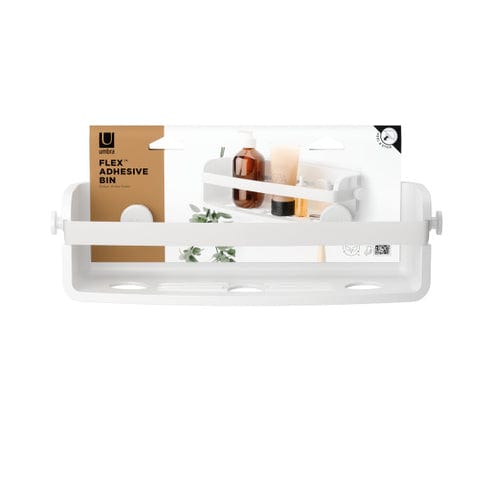 Umbra Paper Holder Umbra Flex Adhesive Bin White UMB1021300660