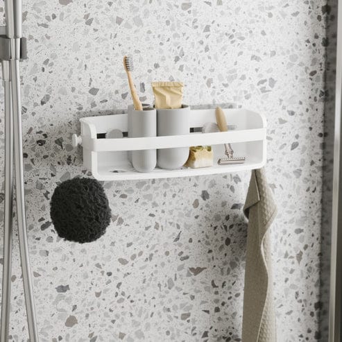 Umbra Paper Holder Umbra Flex Adhesive Bin White UMB1021300660