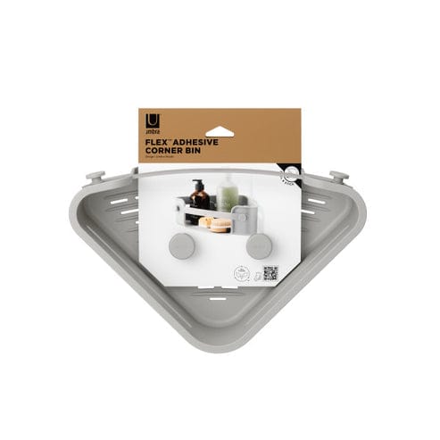 Umbra Paper Holder Umbra Flex Adhesive Corner Bin Grey UMB1021299918
