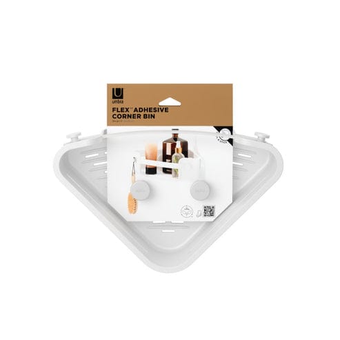 Umbra Paper Holder Umbra Flex Adhesive Corner Bin White UMB1021299660