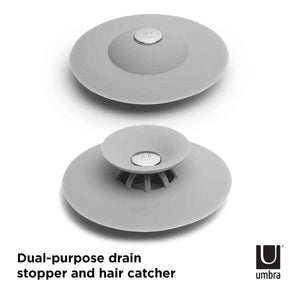 Umbra Paper Holder Umbra Flex Drain Stop Hair Catcher Grey UMB023464918 (7881096298585)