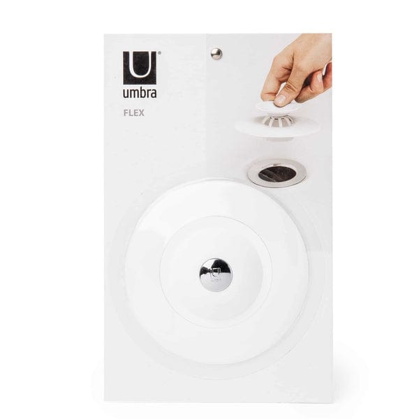Umbra Paper Holder Umbra Flex Drain Stop Hair Catcher White UMB023464660 (7881096626265)