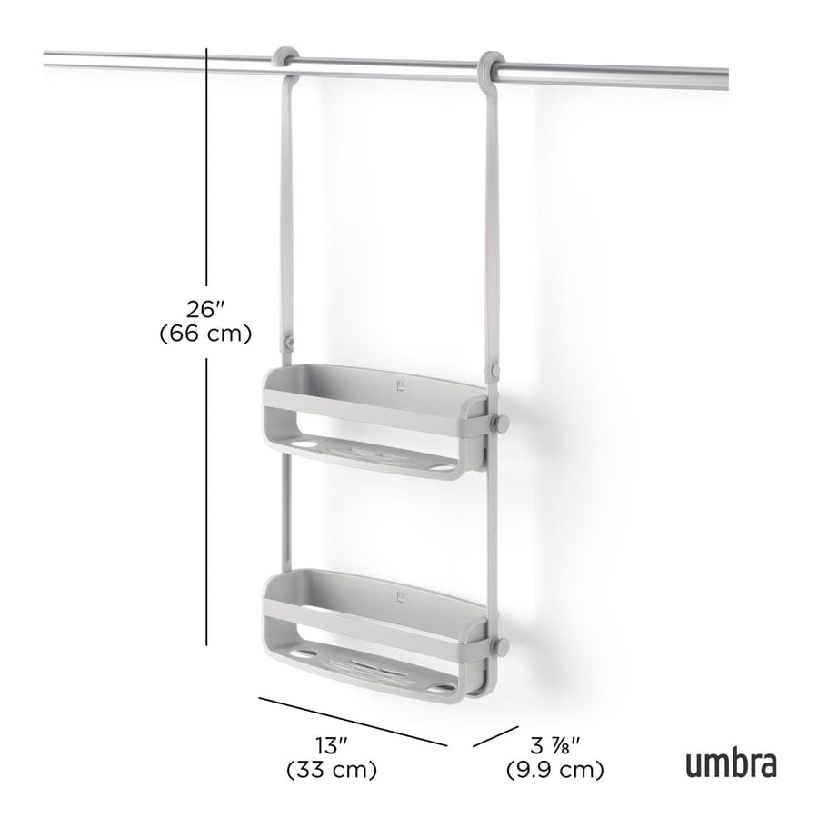 Umbra Paper Holder Umbra Flex Shower Caddy Grey UMB023460918 (7881163243609)