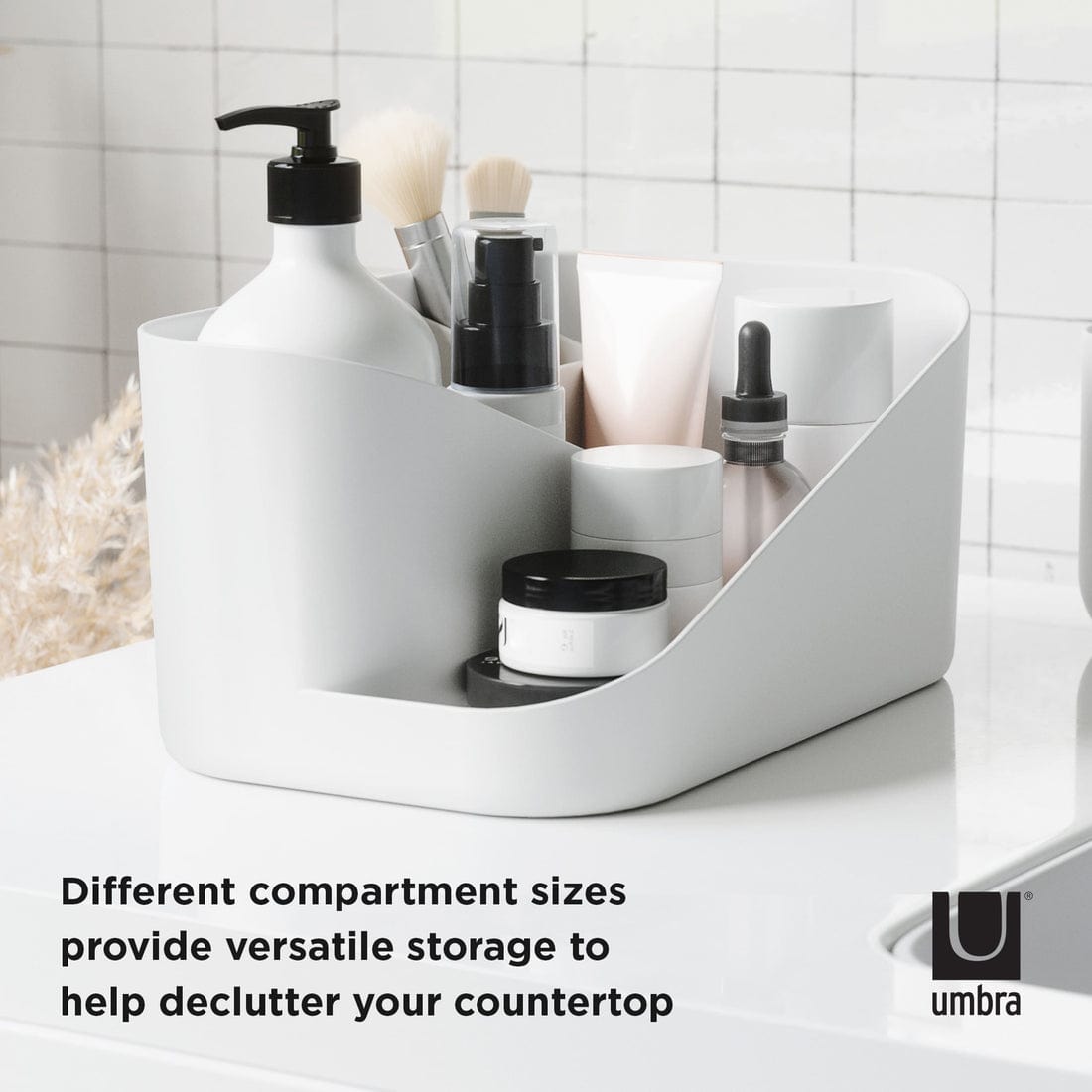 Umbra Paper Holder Umbra Glam Cosmetic Organizer White & Grey UMB1016977910