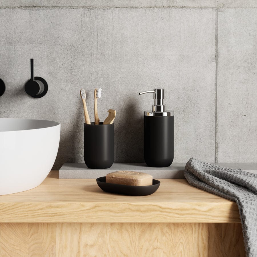 Umbra Paper Holder Umbra Junip Oval Soap Dish Black UMB1013454040