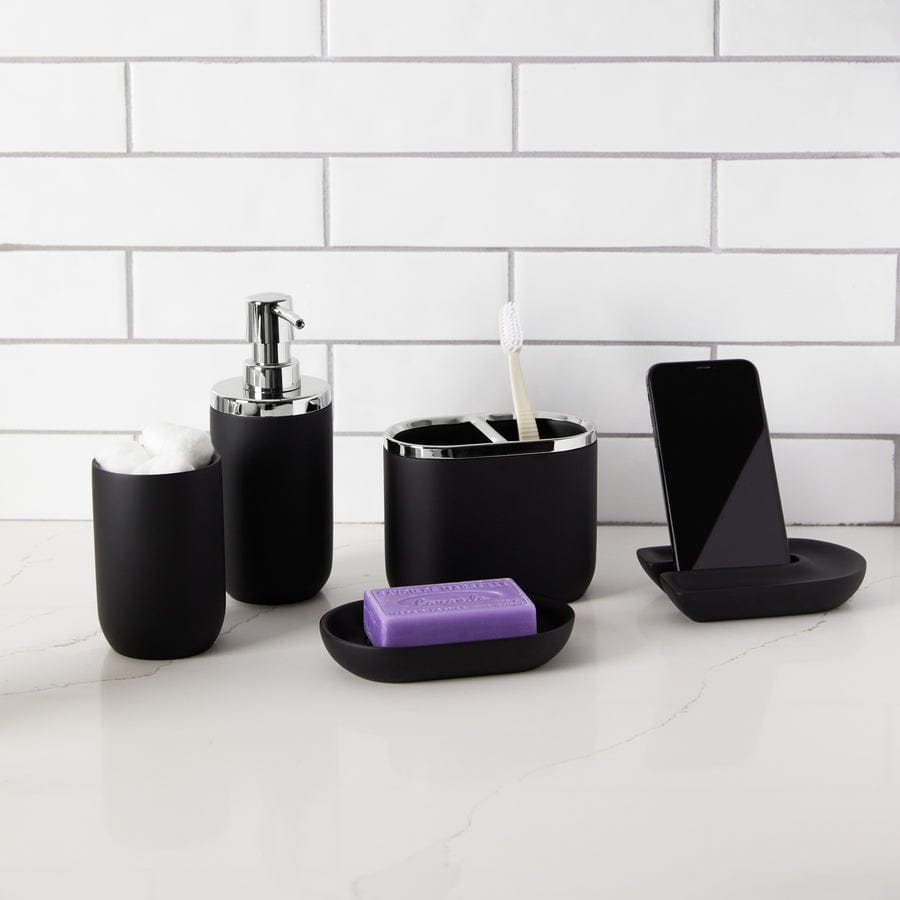 Umbra Paper Holder Umbra Junip Oval Soap Dish Black UMB1013454040