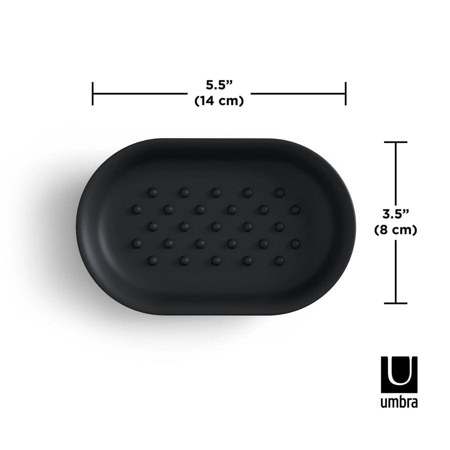 Umbra Paper Holder Umbra Junip Oval Soap Dish Black UMB1013454040